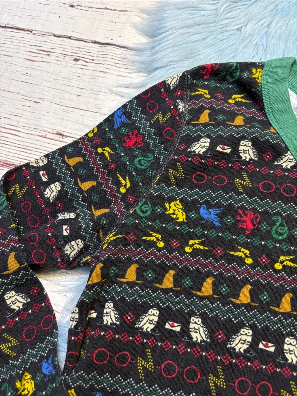 Hanna Andersson X Harry Potter Organic Cotton Graphic Long Sleeve Sleep Top